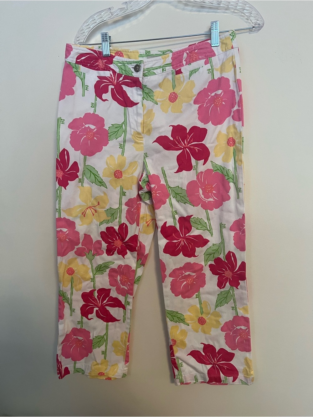 Duck Head Pink, Yellow & Green Floral Capris